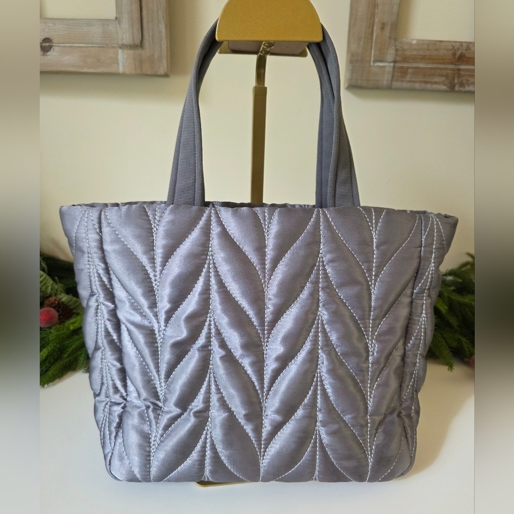 Kate Spade New York Ellie Small Quilted Tote/Crossbody In Silver - Picture 6 of 11